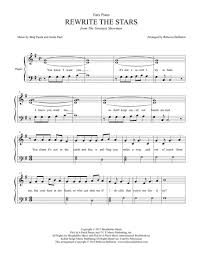 All I Want For Christmas Is You ноты для фортепиано Rewrite The Stars Easy Piano From The Movie Musical The Greatest Showman Piano Music Easy Easy Piano Pop Sheet Music