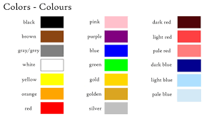 They are primarily used by web designers, graphic designers, computer programmers, and digital illustrators. Colours In English Youtube