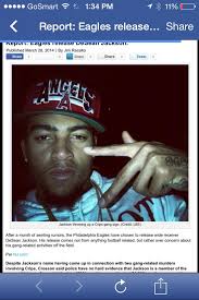 Statement from former Eagles WR DeSean Jackson: "First I would like to  thank the Eagles organization, the Eagles fans and the city of Philadelphia  for my time in Philly. I would also