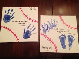 Diy Birthday Gifts For Dad From Kids Diy Baseball Canvas For Father S Day Fathers Day Art Fathers Day Crafts Father S Day Diy