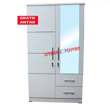 Model pintu terlihat minimalis mewah dengan dove tambahan cermin. Jual Produk Lemari 2 Pintu Minimalis Murah Dan Terlengkap Oktober 2020 Bukalapak