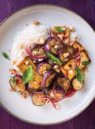 Aubergines Et Tofu Aigre Doux Ricardo Recipe Recipes Vegetable Recipes Vegetarian Recipes
