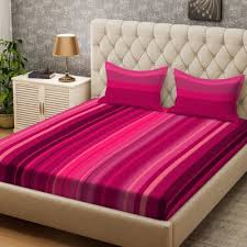Online shopping for home & kitchen from a great selection of flat sheets, fitted bedsheets & more at everyday low prices. 24 Off On Bombay Dyeing 104 Tc Cotton Double Printed Bedsheet Pack Of 1 White Maroon Green Pink On Flipkart Paisawapas Com