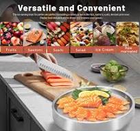 Amazon.com: Bandeja fría de acero inoxidable de 11 pulgadas ...