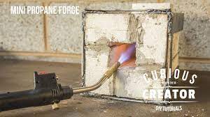 With this project, instead of casting a refractory liner, fire bricks are used and fashioned into a rectangular forge on a simple threaded rod stand. 31 Mini Propane Knife Forge Diy How To Youtube