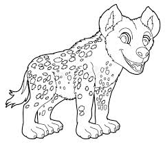 Spotted hyena coloring page 15. Cartoon Hyena Coloring Page Stock Illustration Illustration Of African Shape 45372662