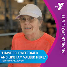 Time for another Member Spotlight! Robin Andrews of Lockport lost 33 points  of her overall cholesterol since joining the Y, but that's just a small  benefit of becoming a member. "The staff