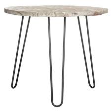 Hazy grey wash kitchen cabinets. Safavieh Mindy Wood Top Dining Table Grey And White Wash 35 4 In L X 39 4 In W Sits 3 Dtb6500a Rona