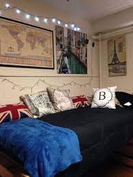 My World Travel Dorm Room At Unc Chapel Hill Travel Dorm College Cute Girl Paris Italy World Lights Dorm Room Home Decor Room