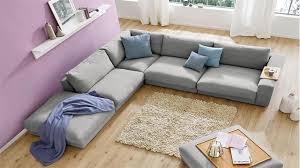 Ecksofa High Loft Eckgarnitur L Sofa Stoff Grau 250x190 Sofa Stoff Ecksofa Sofa