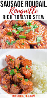 Sausage Rougail Rougaille Low Carb Africa Recipe In 2020 Healthy Fall Recipes Dinner Healthy Sausage Recipes Easy Stew Recipes