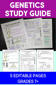 Genetics Study Guide Supports Distance Learning Genetics Lesson Life Science Lessons Biology Classroom