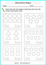 counting whole numbers odd and even ordinal math worksheets for all primary grade levels