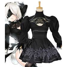 Recessed lighting fixtures kitsune anime mask cosplay. Inspired By Nier Automata 2b Anime Cosplay Costumes Japanese Cosplay Suits Lace Long Sleeve Skirt Stockings Hair Band For Women S Eye Mask 6868450 2021 37 39