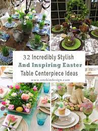 Pastel colored photo taken from above. 32 Incredibly Stylish And Inspiring Easter Table Centerpiece Ideas