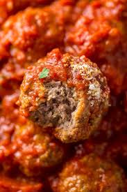 Easy Baked Meatballs Recipe Video With Marinara Sauce Baker By Nature Recipe Easy Baked Meatballs Baked Meatball Recipe Meatball Recipes Easy