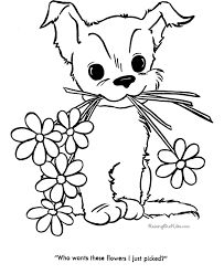 The first is labeled download which will prompt you to download the pdf version of this coloring page. Cute Puppy Coloring Pages To Print Coloring Home