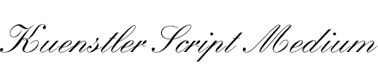 What is unusual about künstler script is its availability in a fairly heavy weight, a. Fontsmarket Com Download Kuenstler Script Medium Font For Free