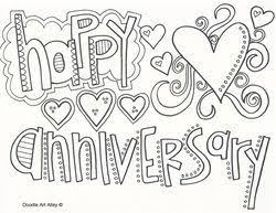 Make a coloring book with sign anniversary for one click. Anniversary Happy Birthday Coloring Pages Birthday Coloring Pages Printable Anniversary Cards