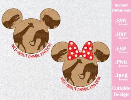 Download Mickey And Minnie Ears Safari Quote Wild About Animal Kingdom Inspir Ideas With Love