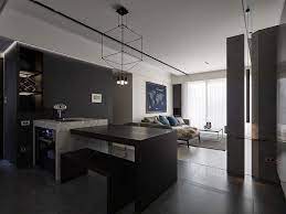 the private residence of desk dark color fastens 台式暗色系的私人住宅 modern bedroom interior minimalism interior home decor