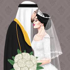 عروسين marwa draw sketchbook digitalart cute couple art wedding drawing girly art