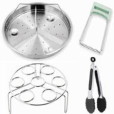 Steamer Basket Set Instant Pot Accessories Steamer Basket Divider Trivet Egg Rack Tong And Bowl Plate Yogurt Maker Instant Pot Electric Pressure Cooker