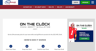 Set the number of teams, scoring settings, and lineup and you are all set to mock draft against computer opponents. Nfl Mock Draft Simulators From Trades To Surprise Picks The Athletic
