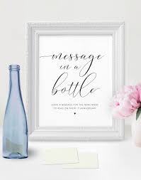 Thank you messages for wedding guests/ sample thank you note for wedding guests. Paper Party Supplies 11x14 Pdf Printable Message In A Bottle Sign 5x7 1st Anniversary Wedding Alternative Guest Book Sign Instant Download 8x10 Party Decor