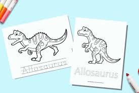 Download or print this amazing coloring page: Free Printable Dinosaur Coloring Pages With Names The Artisan Life