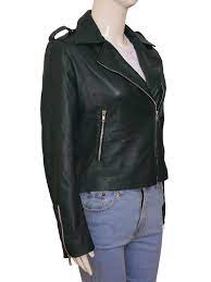 Pin On Pine Green Slim Fit Leather Jacket