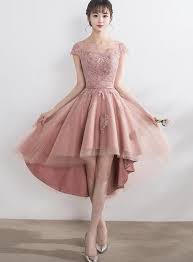 Dark Pink High Low Tulle With Applique Lovely Party Dress 2019 Forma Bemybridesmai Homecoming Dresses High Low Pink Homecoming Dress High Low Party Dresses
