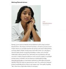 Maitreyi ramakrishnan is a television actress who rose to fame after being cast as devi on the maitreyi ramakrishnan's performance garnered praise from critics with variety calling her role a. Plutino Group Maitreyi Ramakrishnan For British Vogue Facebook
