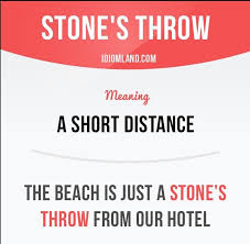 Stone S Throw English Idioms Learn English English Language Learning