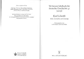 Udo sautter deutsche geschichte seit 1815: Pdf Karl Lowith Editorial Felix Steilen And Galili Shahar Academia Edu