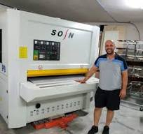 Woodworking Brush Sanding Machine for Plywood Block Board and Flush Door