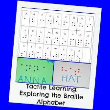 Tactile Learning Creating The Braille Alphabet With Kids