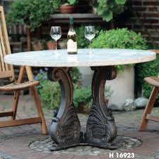 Round coffee tables are classic in any home making it look great. Cast Aluminium Garden Table With Round Granite Top H 16923 Terra Lumi