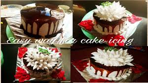 No bake chocolate cake is a biscuit cake recipe, incredibly delicious and so easy to make! Eggless Vanila Sponge Cake With Chocolate Gel Decoration Using Hershey S Syrup Youtube