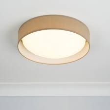 The diameter and height of the light are the two most important dimensions, and the suspension of the fixture is dependent on where it is installed. Searchlight Modern 1 Led Flush Ceiling Light With Brown Shade Fitting Style From Dusk Lighting Uk