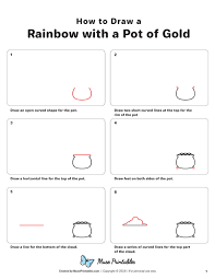 How to draw a poké ball folding surprise. How To Draw A Rainbow With A Pot Of Gold