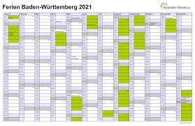Hier finden sie die termine der sommerferien 2022 übersichtlich auf einen blick. Ferien Baden Wurttemberg 2021 Ferienkalender Zum Ausdrucken