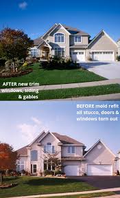 Incredible Before And After Home Exteriors To Inspire Your Next Renovation Exterior Remodel Home Exterior Makeover House Exterior Painting stucco is one of the simplest options for remodeling exterior stucco siding.