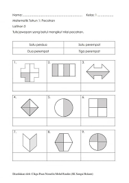 Soalan latihan bahasa inggeris tahun 1. Latihan Pecahan Tahun 1 Matematik Tuition Facebook
