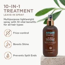  argan magic hair oil. Amazon Com Argan Magic 10 In 1 Hair Treatment Stylizing Spray Multipurpose Leave In Spray For All Hair Types Made In Usa Paraben Free Cruelty Free 8 Oz Beauty