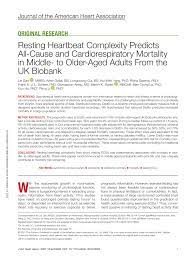 Ulož.to je československou jedničkou pro svobodné sdílení souborů. Pdf Resting Heartbeat Complexity Predicts All Cause And Cardiorespiratory Mortality In Middle To Older Aged Adults From The Uk Biobank