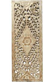 Floral Wood Carved Wall Panel Wall Hanging Decorative Contemporary Wall Panel 35 5 X13 5 X0 5 Color Option Available Carved Wood Wall Art Wall Paneling Carved Wood Plaque