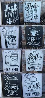 rustic wood signs the cute kitchen