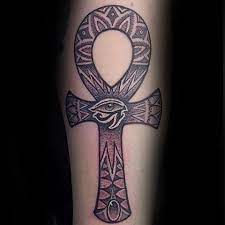 The ancient egyptian culture fascinates many with its philosophy of life, death and the afterlife.various motifs can be found in the ancient egyptian art that are suitable for a tattoo, like the eye of ra, the ankh or hieroglyphs. Top 51 Egyptian Ankh Tattoo Ideas 2021 Inspiration Guide Ankh Tattoo Tattoos For Guys Tattoo Designs Men