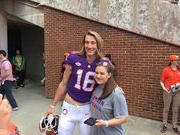At abercrombie, our goal is to create a world where folx don't feel that they merely fit in, but that they truly belong, and we're grateful to have such a close relationship with an organization that shares in our goal of helping. Aaron Cheslock Clemson Qb Trevor Lawrence Taking A Facebook